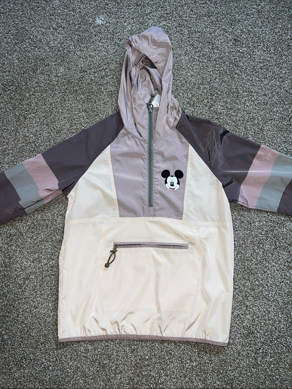 Mickey Mouse DISNEY PARK Mauve Windbreaker Hoodie